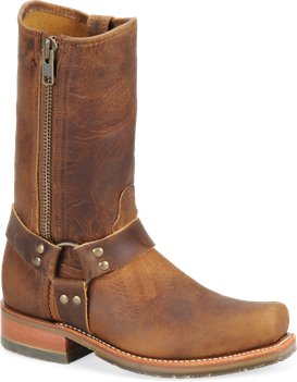 Brown Double H Boot 11 Inch ICE Harness Boot with Zipper